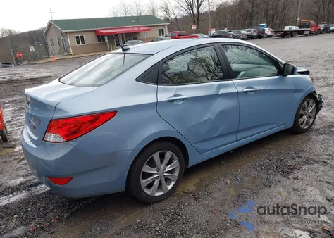 2014 Hyundai Accent Gls z USA, uszkodzony, nr VIN KMHCU4AE0EU700700